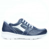 Teenagers stylish, elegant shoes 397 indigo+white
