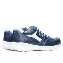 Teenagers stylish, elegant shoes 397 indigo+white