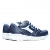 Teenagers stylish, elegant shoes 397 indigo+white