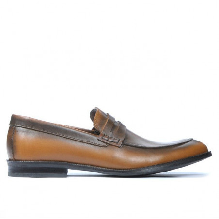 Men stylish, elegant shoes 815 a brown 