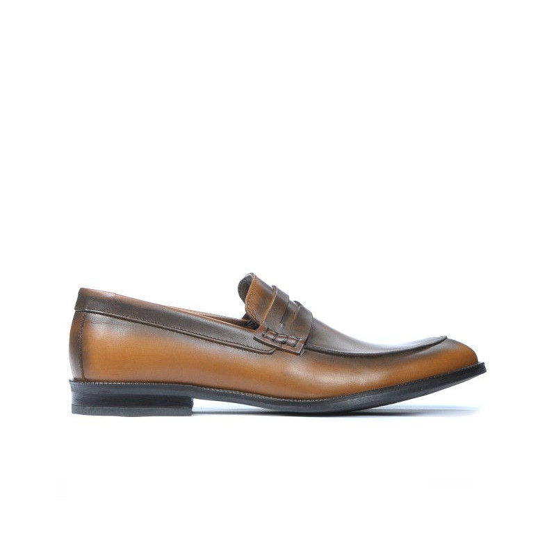 Men stylish, elegant shoes 815 a brown 