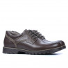 Men stylish, elegant, casual shoes 805 brown