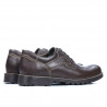 Men stylish, elegant, casual shoes 805 brown