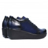 Women casual shoes 668 indigo combined