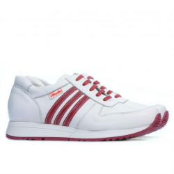 Women sport shoes 665 white+red 