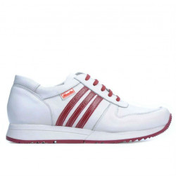 Women sport shoes 665 white+red 