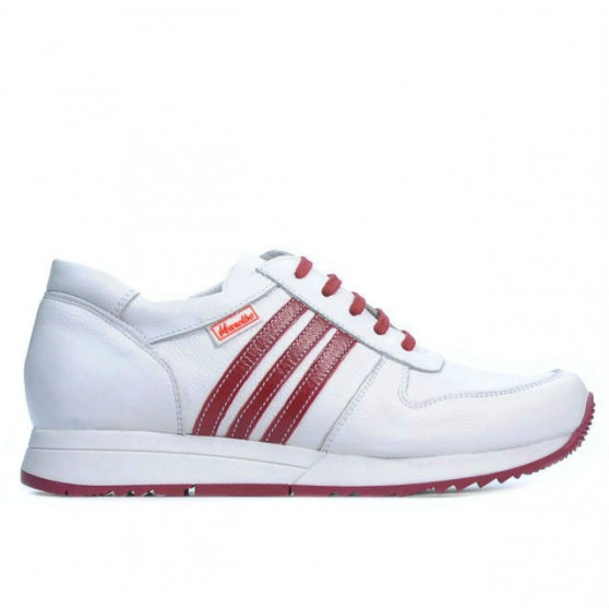 Women sport shoes 665 white+red 