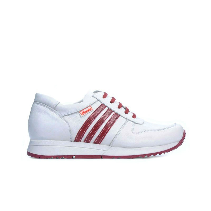 Women sport shoes 665 white+red 