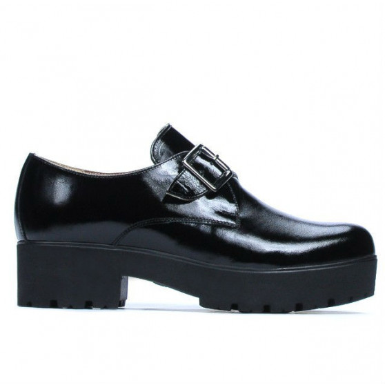 Women casual shoes 670 patent black