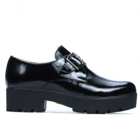 Women casual shoes 670 patent black