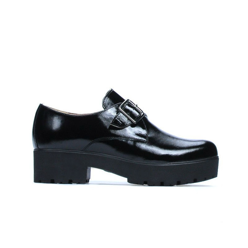 Women casual shoes 670 patent black