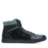 Men boots 467 black+gray