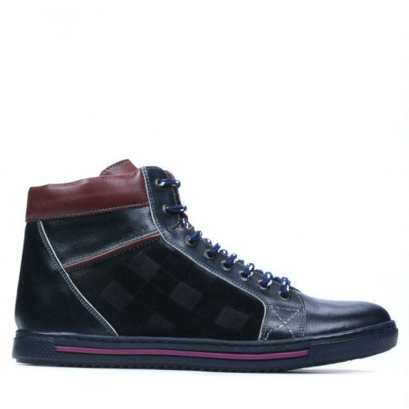 Men boots 467 indigo+bordo