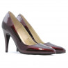 Women stylish, elegant shoes 1246 patent bordo 01