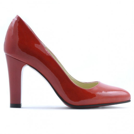 Women stylish, elegant shoes 1243 patent red01