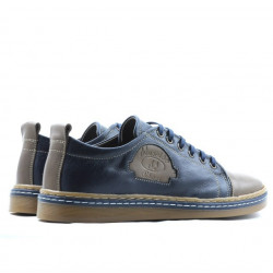 Teenagers stylish, elegant shoes 392 brown+indigo