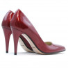 Women stylish, elegant shoes 1246 patent bordo