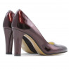 Women stylish, elegant shoes 1243 patent bordo01