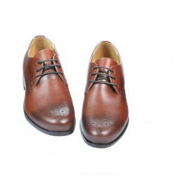 Teenagers stylish, elegant shoes 398 a brown
