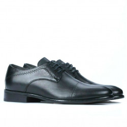 Men stylish, elegant shoes 822 black
