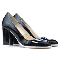 Women stylish, elegant, casual shoes 1254 patent black