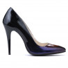Pantofi eleganti 1241 patent black+purple (cameleon)