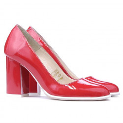 Women stylish, elegant, casual shoes 1254 patent red