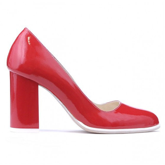 Women stylish, elegant, casual shoes 1254 patent red