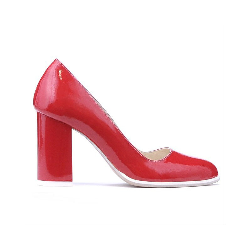 Women stylish, elegant, casual shoes 1254 patent red