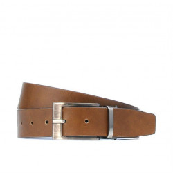 Men belt 08b bicolored black+brown1