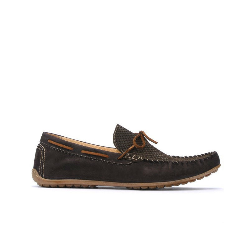 Men loafers, moccasins 863 cacao