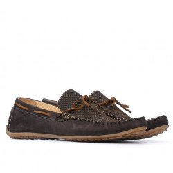 Men loafers, moccasins 863 cacao
