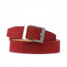 Women belt 02m red velour