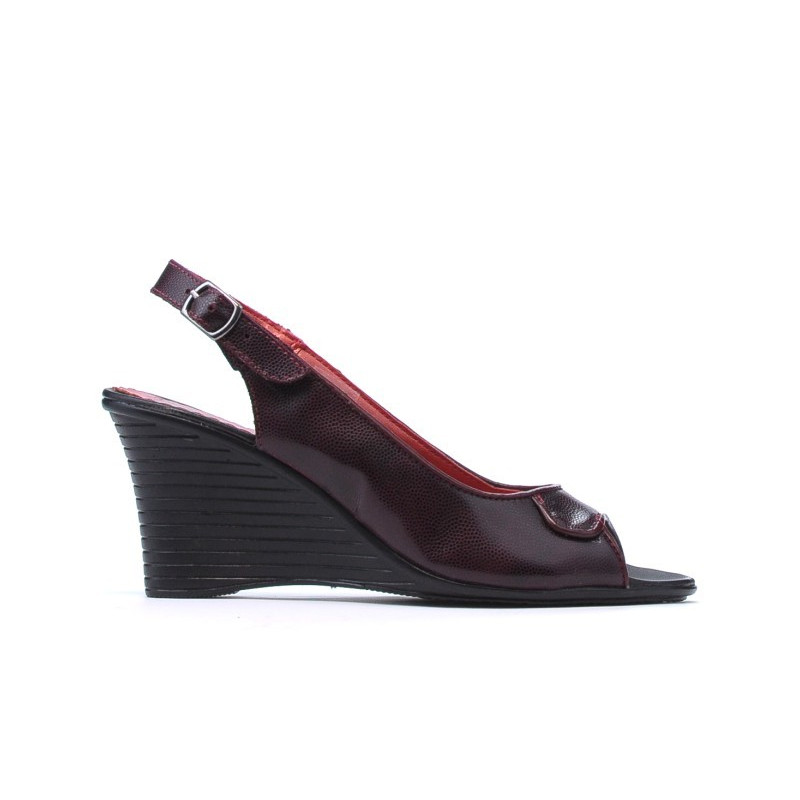 Women sandals 596 bordo