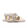 Small children sandals 40c patent beige+pink