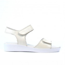 Children sandals 532 beige pearl