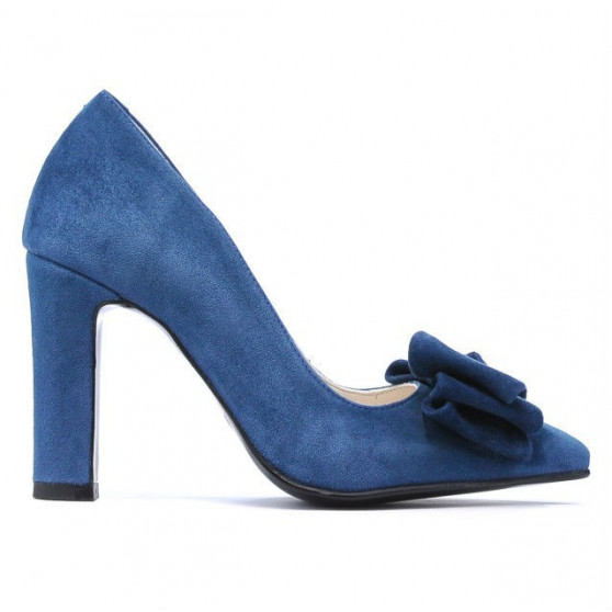 Women stylish, elegant shoes 1252 turcoaz antilopa