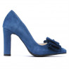 Women stylish, elegant shoes 1252 turcoaz antilopa