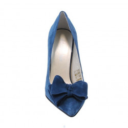 Women stylish, elegant shoes 1252 turcoaz antilopa