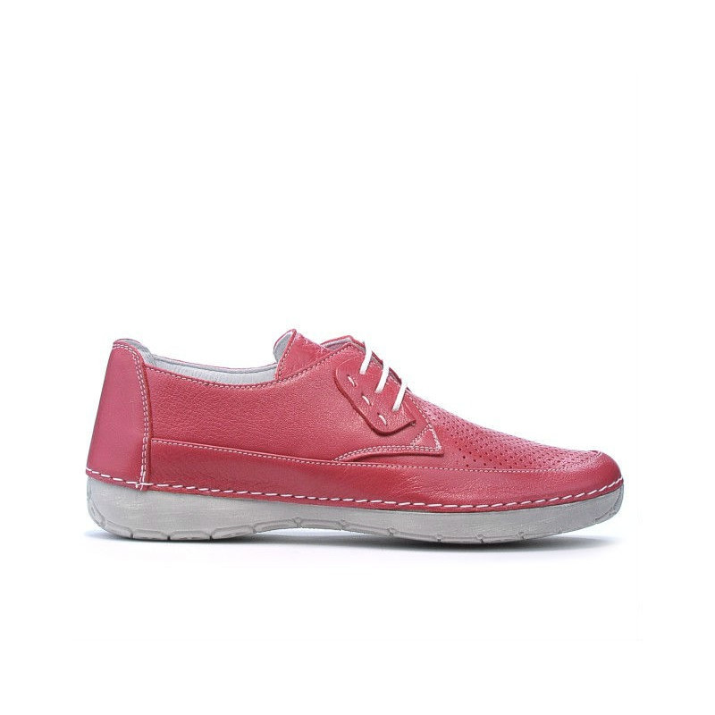 Women loafers, moccasins 672 pink