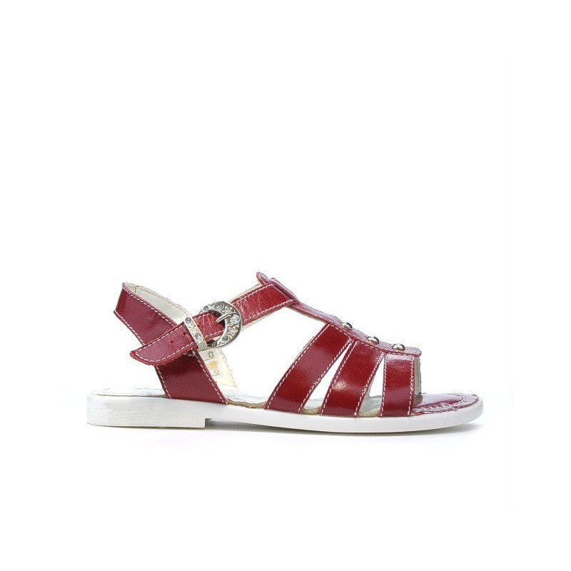 Children sandals 530 patent red