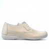 Women loafers, moccasins 672m beige