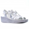 Women sandals 5023 white pearl