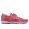 Women loafers, moccasins 672m pink