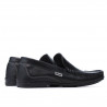 Men loafers, moccasins 813p black