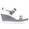 Women sandals 5031 silver