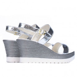 Women sandals 5031 silver