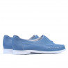 Women loafers, moccasins 675 bleu