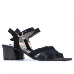 Women sandals 5024 black velour combined