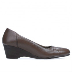 Women stylish, elegant, casual shoes 192 cappuccino